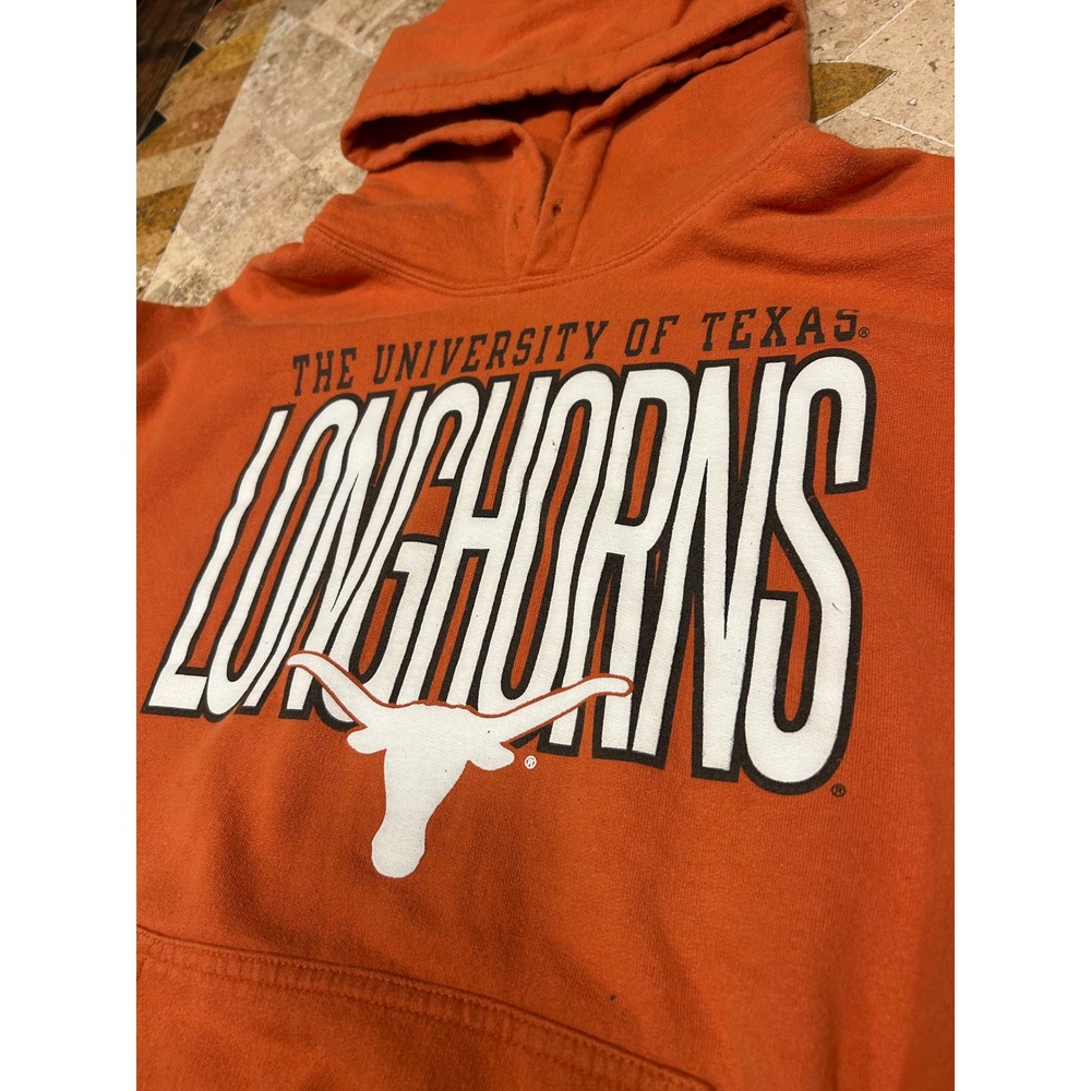 University of Texas Longhorns Hoodie Mens Medium Burnt Orange Gildan DryBlend UT